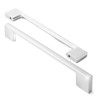 Cauldham Solid Kitchen Cabinet Pulls Handles (3-5/8 Hole Centers) - Modern  Thin Profile Drawer/door Hardware - Style M255 - Satin Nickel : Target