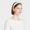 Padded Textured Satin Floral Hair Headband - A New Day™ Ivory - 2 of 3