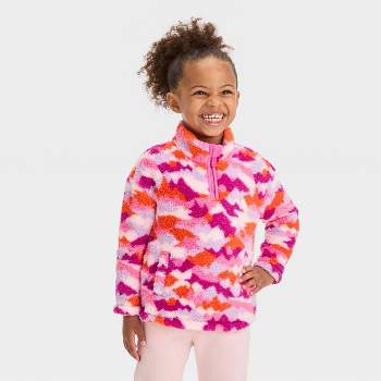 Toddler Girls' Quarter Zip-Up Jacket - Cat & Jack™ Pink