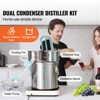 VEVOR Alcohol Still, 13.2 Gal / 50 L Stainless Steel Water Alcohol Distiller with Copper Coil for Fast Cooling, Dual Condenser Distiller Kit, Silver - 3 of 4