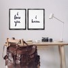 Stupell Industries Glam I Love You Phrase, 17" x 21" - 2 of 4