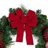 Northlight Red Bow and Mixed Foliage Artificial Christmas Wreath with Ornaments, 30-Inch - 3 of 4