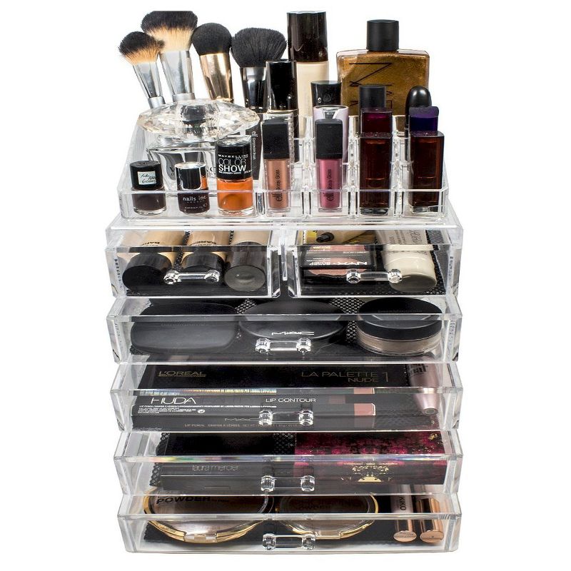 Sorbus Makeup Storage Display Set - Style 2 - Clear, 3 of 7