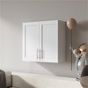 SKRAN Stackable Wall Mounted Storage Cabinet, 11.81" D x 31.50" W x 29.92" H- MDF Material - 2 of 4