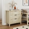 HDZNVF 3 Drawer Embossed Dressers, Suitable for Bedroom, Living Room, Study - 2 of 4