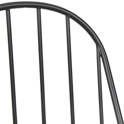 Espresso Windsor Metal & Wood Slat Side Chair Set