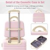 YONWAY Luggage Set 4 Piece Hardshell Expandable Suitcase Set, with TSA Lock and Spinner Wheel, Vintage Luggage Sets - 2 of 4