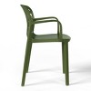 WestinTrends Playa Outdoor Modern Stackable Patio Dining Armchairs (Set of 2) - 3 of 4