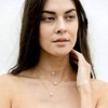 Post Faux Diamond Solitaire Pendant Necklace for Women Exquisite, Sophisticated, Minimalist, Suitable for Daily Wear - 2 of 4