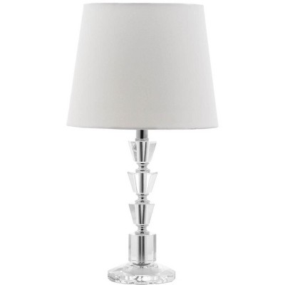 Harlow Tiered Crystal Orb 16" Table Lamp with Off-White Shade, Set of 2
