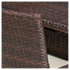 McNeil 7pc Wicker Dining Set with Cushions: Weather-Resistant, Oval Table, Polyester - Christopher Knight Home - 4 of 4