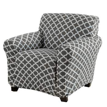 Great Bay Home Stretch Printed Washable Chair Slipcover