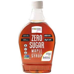 Wholesome Yum Zero Sugar Maple Syrup With Monk Fruit & Allulose (12 fl oz) - 1 of 4