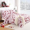 Christmas Bedding Sheet Set, Soft and Breathable Brushed Microfiber Bed Sheets, 16" Deep Pocket, Includes 1 Fitted, 1 Flat, 2 Pillowcases - 2 of 4