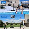 Portable Basketball Hoop – 44" Shatterproof Backboard, Adjustable 5.2ft to 10ft Height, Anti-Tip Base with Wheels for Kids, Teens & Adults - 3 of 4