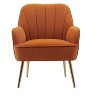 NicBex Velvet Accent Chair,Modern Arm Chair with Adjustable Legs for Bedroom,Reading Room - 4 of 4
