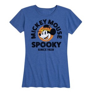 Women's Disney Spooky Since 1928 Short Sleeve Graphic T-Shirt - Heather Royal Blue - Medium - 1 of 4