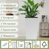 Okak Round/Square Self-Watering Planter with Faux Rattan Design 22.5 Inch Auto-Irrigation Pot for Indoor/Outdoor Plants - 3 of 4
