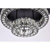 Elegant Lighting Monroe 2 - Light Flush Mount in  Black - 3 of 4