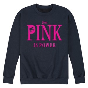 Men's - Barbie - Pink is Power Graphic Fleece Sweatshirt - 1 of 4
