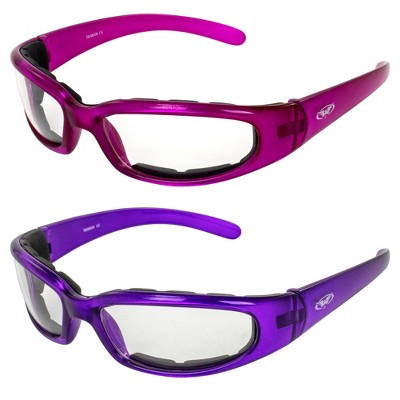 2 Pairs of Global Vision Eyewear Chicago Safety Motorcycle Glasses