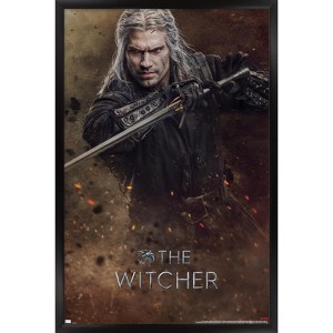 Trends International Netflix The Witcher: Season 3 - Geralt One Sheet Framed Wall Poster Prints - 1 of 4
