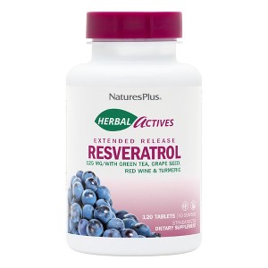 Herbal Actives Resveratrol 125 mg Extended Release Tablets by Nature's Plus  -  120 Tablet - 1 of 3