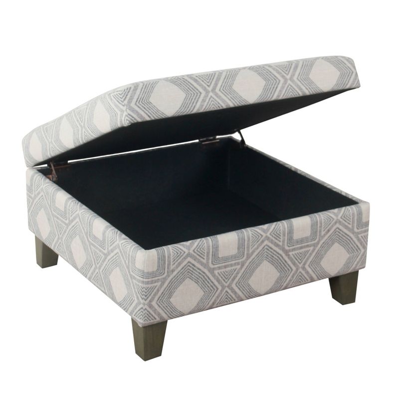 Luxury Large Square Storage Ottoman - HomePop, 3 of 13