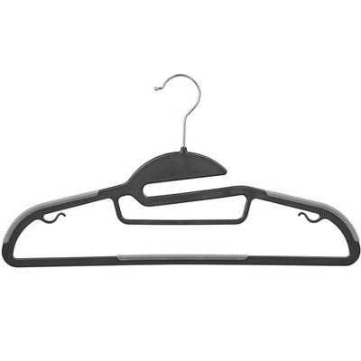 DEILSY Premium Non-Slip Heavy-Duty Plastic Hangers with 360° Swivel Hook – 40 Pack