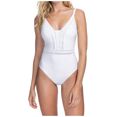 Women's Mock V-Neck One Piece Swimsuit - Profile By Gottex