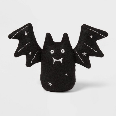 Black Halloween Bat Figural - Spritz™: Polyester Party Decoration, 5" Height, No Assembly Required