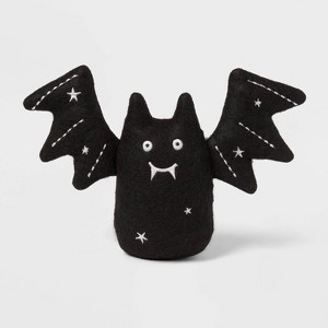 Black Halloween Bat Figural - Spritz™: Polyester Party Decoration, 5" Height, No Assembly Required - 1 of 3