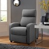 LACOO Linen Leather Recliner Chair Padded Club Chair for Home Theater - 2 of 4