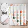 Americanflat 72x75 Hookless Shower Curtain - Abstract Orange Green Shower Curtain with Sheer Panel, Snap-In Liner, and Grommets - 100% Polyester - 4 of 4