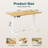 TUYOHW Electric Standing Desk,Height Adjustable Computer Desk with LED Display & T-Shaped Steel Frame,28.7-48'' Range,176 LBS Capacity - 2 of 4