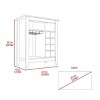 FURNIinspire Wine Racks Bar Cabinet, Wine Cabinet, Sideboard Kitchen Cupboards With Open Shelf, Wine Rack, Gray, 17.7"*32.5"*37.07" - 3 of 4