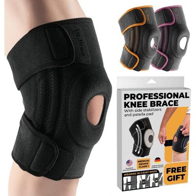 DR. BRACE ELITE Knee Brace with Side Stabilizers & Patella Gel Pads for Maximum Knee Pain Support and fast recovery for men and women
