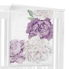 Sweet Jojo Designs Girl Baby Milestone Blanket Peony Floral Garden Purple and Ivory - 2 of 4