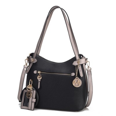 MKF Collection Jaseli Women’s Hobo Bag with Wristlet Bracelet Keychain with a Credit Card Holder by Mia K