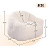 SeaCamel Oversized Bean Bag Chair - High-Density Foam, Plush Comfort for Adults, Perfect for Bedroom & Living Room Relaxation - 3 of 4