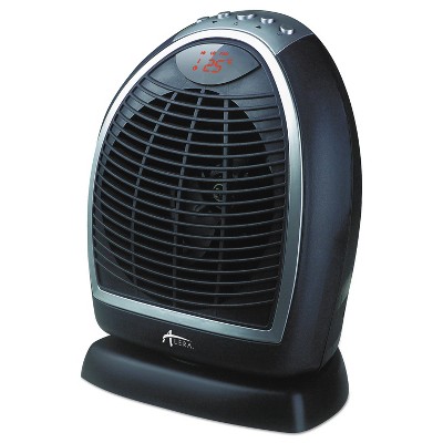 Alera Digital Fan-Forced Oscillating Heater 1500W 9 1/4" x 7" x 11 3/4" Black HEFF12B
