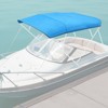 VEVOR 4 Bow Boat Bimini Tops, 600D Polyester Canopy, Storage Bag, Bimini Top Replacement, 96"Lx(97"-103")W (Support Frame Not Included),Pacific Blue - 2 of 4