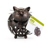True Whiskers Cat Cork Holder, Stainless Steel with Rustic Finish, Set of 1, 6.8" - 4 of 4