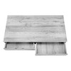 Vynxaria 48" Grey Laminate Black Metal Computer Desk Modern Home Office Workstation with Storage Drawers - 4 of 4