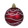 Northlight Shatterproof Shiny and Matte Christmas Ball Ornaments - 2.25" (60mm) - Red and Silver - 12ct - 4 of 4