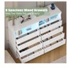 8-Drawer Wood Dresser, Modern Chest of Drawers for Bedroom, Living Room, Hallway, Entryway - 2 of 4