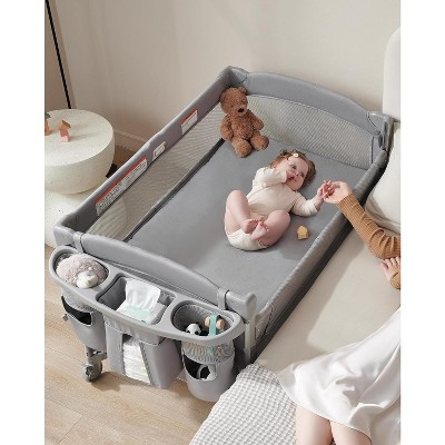 MYKKO 4 in 1 Baby Bassinet Bedside Sleeper, 4 Functions Crib, Playard, Portable Changing Table, Bassinet for Newborn Baby