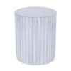 VisioGear Patio End Tables, 15 Inch End Tables for Patio, Garden Small Accent Decorative Stool, Tree Stump Stool, Gray, 15.75"*15.75"*18.75" - 3 of 4