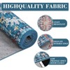 Medallion Living Room Rugs 8x10 Large Oriental Accent Carpet with Non-Slip Backing, Non-Shedding Traditional Floor Cover, Foldable Printed Indoor Mat - 4 of 4