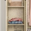 FUFU&GAGA 4-Door Wardrobe in Woodgrain Finish with Hanging Rail and 5 Drawers Armoire - 4 of 4